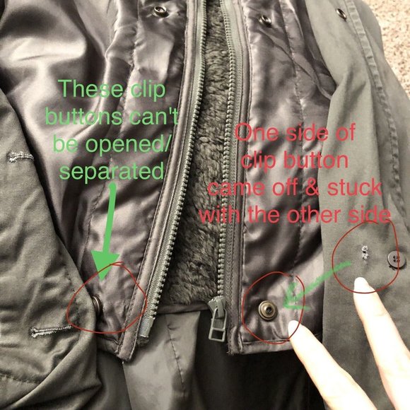 J. Crew Men Military Coat Two Layers Fleece Vest & Canvas Jacket M Army Green - Picture 5 of 12